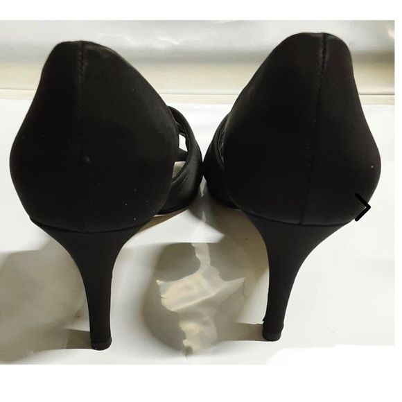 Caparros Black Rhinestone Heels 6 1/2 - Picture 10 of 12